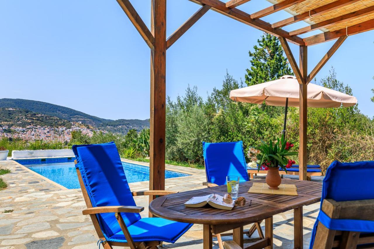 Villa Rodia With Swimming Pool On Skopelos Island エクステリア 写真