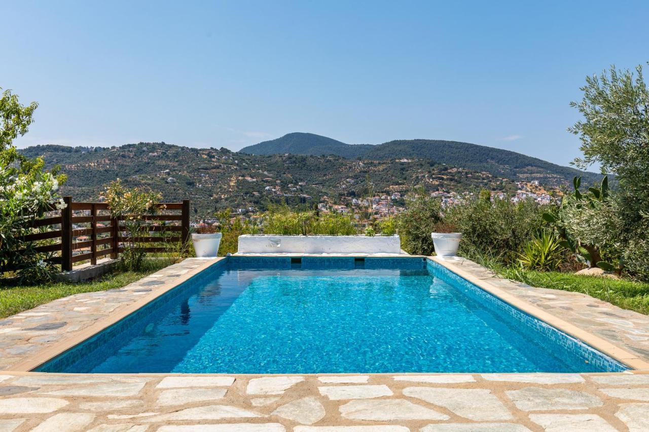 Villa Rodia With Swimming Pool On Skopelos Island エクステリア 写真
